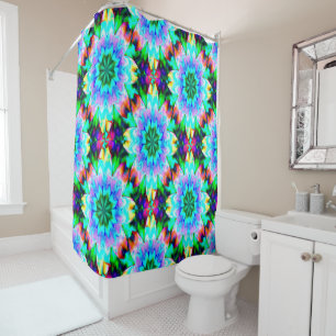 Glasmalerei des Meeres.... Duschvorhang