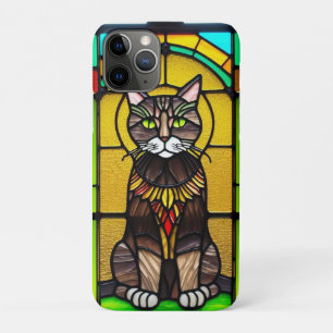 Glasmalerei-Design mit Katze Case-Mate iPhone Hülle