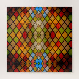 Glasmalerei-Diamantmuster Puzzle