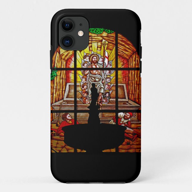 Glasmalerei Jesus Case-Mate iPhone Hülle (Rückseite)