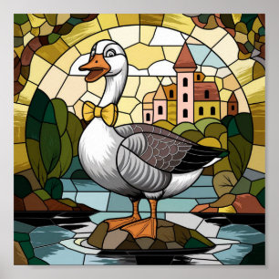 Glasmalerei, Silly Goose Glasmalerei Poster