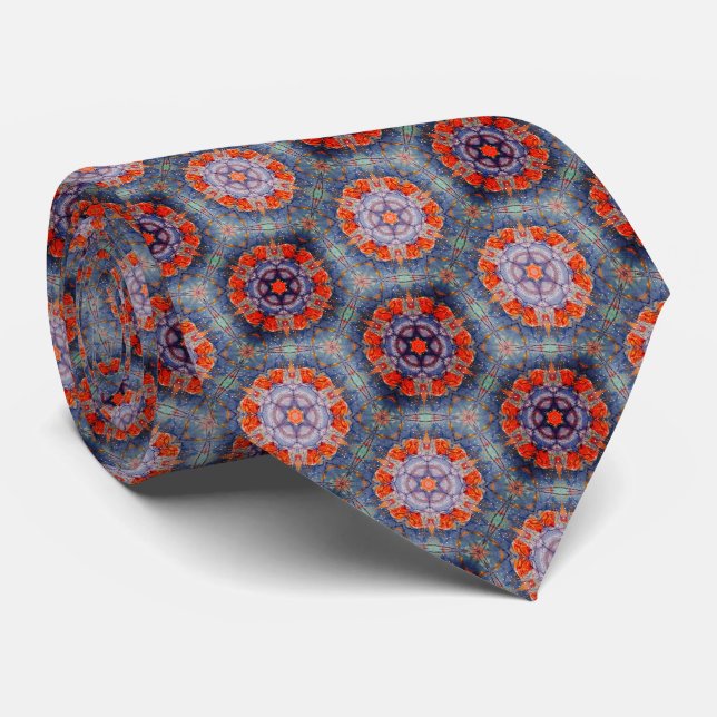 Glasmalerei-Sterne-Halstuch Krawatte (Gerollt)