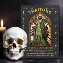 Glasmalerei Verräter Tarot-Karten Mordrätsel