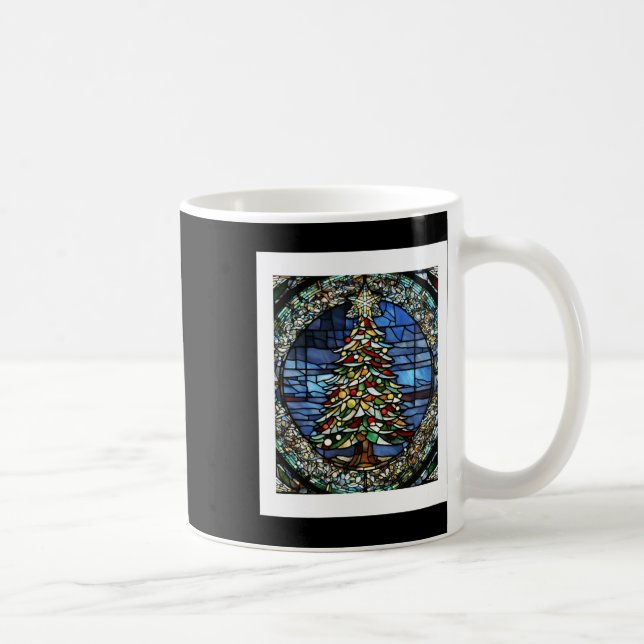 Glasmalerei Weihnachten  Kaffeetasse (Rechts)