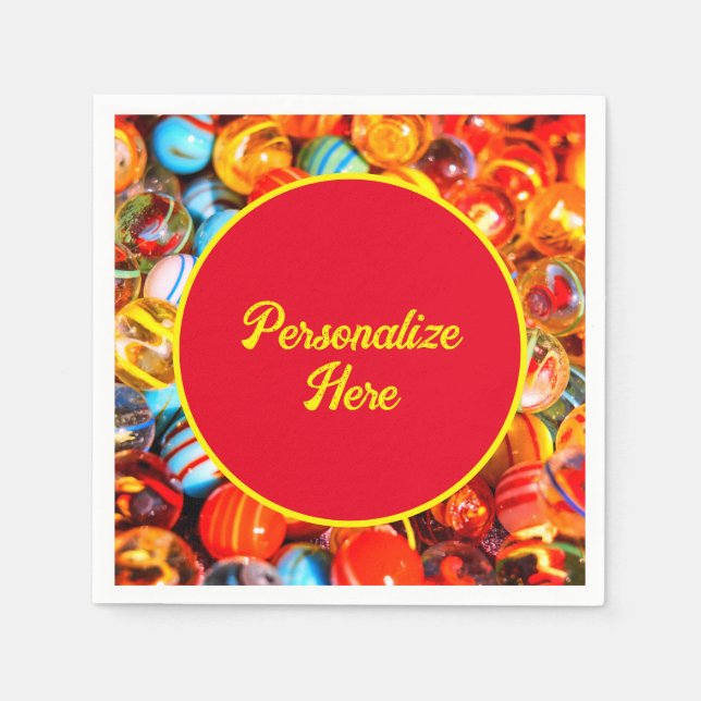 Glasmarmor bunt serviette (Vorderseite)