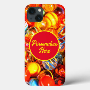 Glasmarmor bunt Vintag nostalgisch Case-Mate iPhone Hülle