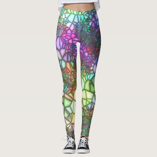 Glasmosaik Leggings (Vorderseite)