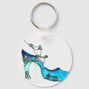 Glaspantoffel Schlüsselanhänger