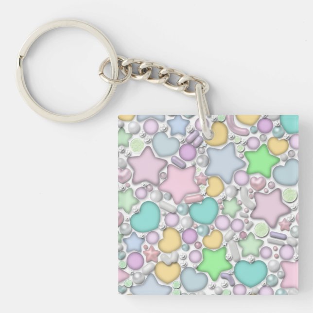 Glasperlen, Schmuck Schlüsselanhänger (Vorderseite)