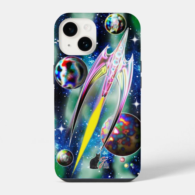 Glasrakete iPhone Hülle (Rückseite)
