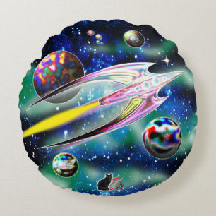 Glasrakete Rundes Kissen