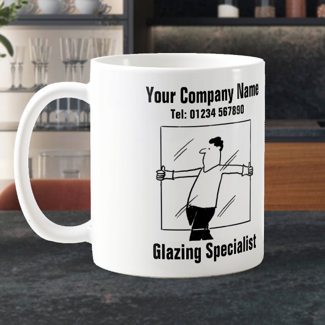 Glass and Glazing Company. Glazier Kaffeetasse (Von Creator hochgeladen)