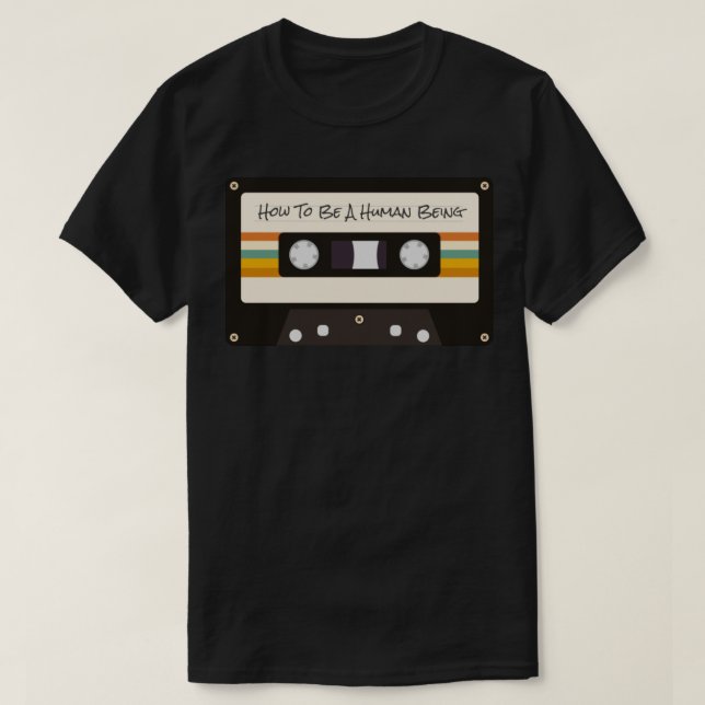 Glass Animals - Wie man ein Mensch ist Kassette d T-Shirt (Design vorne)