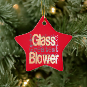 Glass Blower Extraordinaire Keramik Ornament