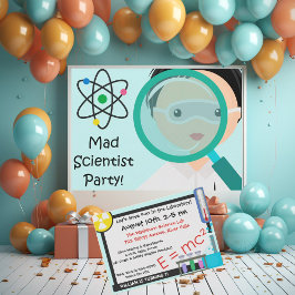Glass Boy Scientist zum Geburtstag Einladung
