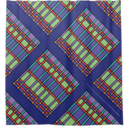 Glass Bright Colors Duschvorhang