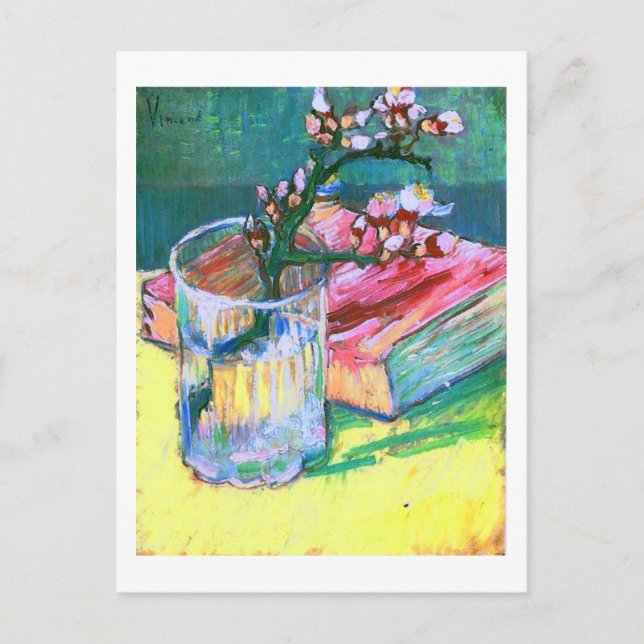 Glass-Buch Van Gogh Fine aus Almond Branch Postkarte (Vorderseite)