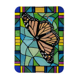 Glass Butterfly Magnet