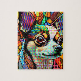 Glass Chihuahua Dog 171 aus Multicolor Puzzle
