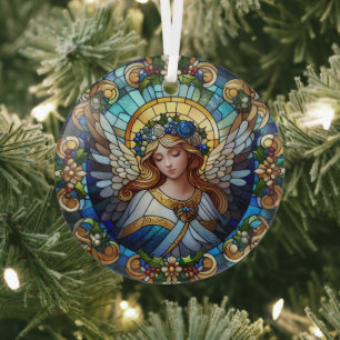 Glass Christmas Angel Ornament Aus Glas