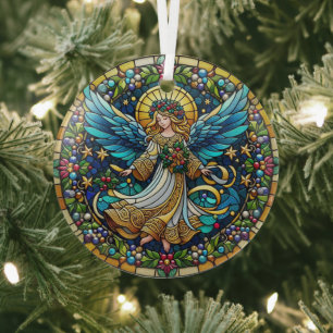 Glass Christmas Angel Ornament Aus Glas