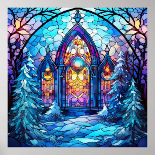 Glass Christmas Poster