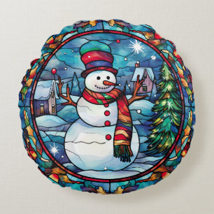 Glass Christmas Throw Kissen