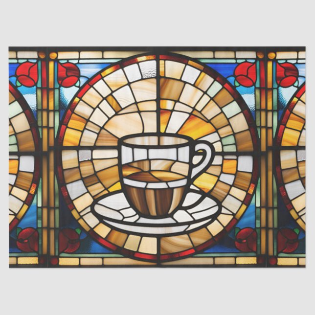 Glass Coffee Cup Seidenpapier (Vorderseite)