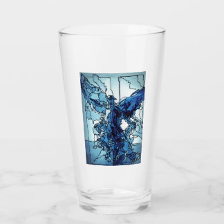 Glass Cup Blue Angel Glas