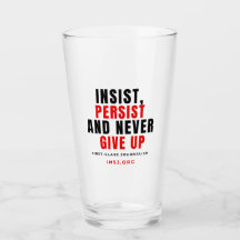 Glass Cup - Never Stop