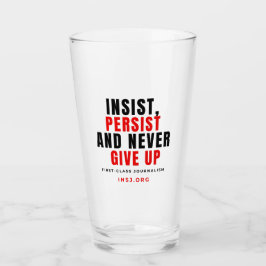 Glass Cup - Never Stop Glas