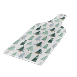Glass Cutting Board - Christmas Pattern Schneidebrett