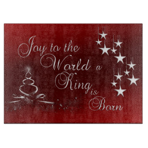 Glass Cutting Board/Christmas Schneidebrett