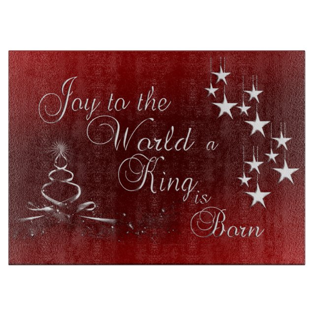 Glass Cutting Board/Christmas Schneidebrett (Vorderseite)