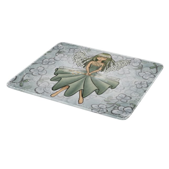 Glass Cutting Board- Fairy Summoning Spring Design Schneidebrett (Ecke)