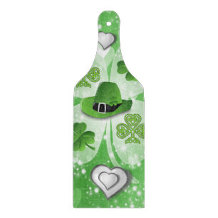 Glass Cutting Board Happy St. Patrick's Day Schneidebrett