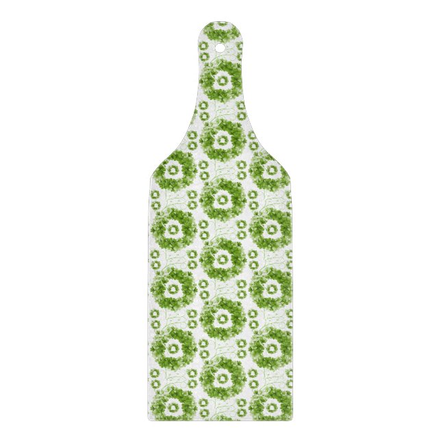 Glass Cutting Board Happy St. Patrick's Day Schneidebrett (Vorderseite)