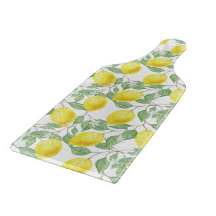 Glass Cutting Board Lemons Schneidebrett