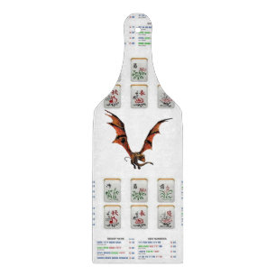 Glass Cutting Board Mahjong Schneidebrett