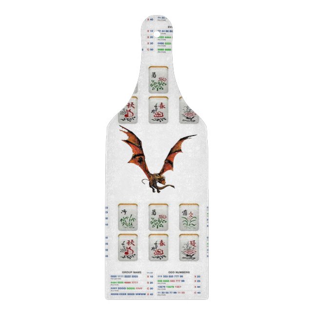 Glass Cutting Board Mahjong Schneidebrett (Vorderseite)