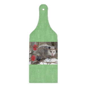 Glass Cutting Board Opossum Natur Schneidebrett
