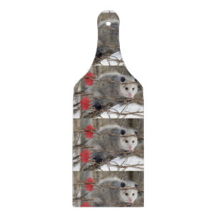 Glass Cutting Board Opossum Natur Schneidebrett