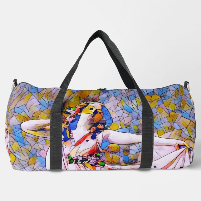 Glass Dancer in fließendem Kleid Duffle Bag (Vorderseite)