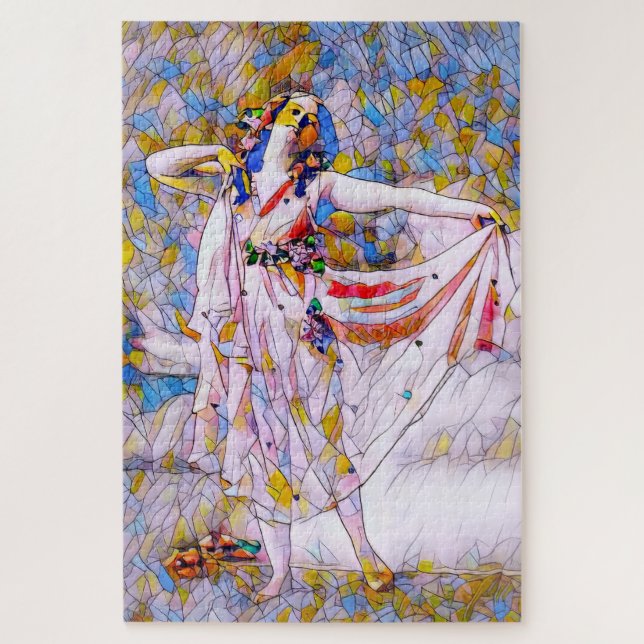 Glass Dancer in fließendem Kleid Puzzle (Vertikal)