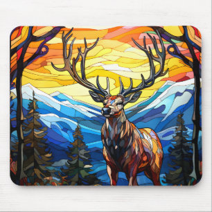 Glass Dee in einem Wald Mousepad