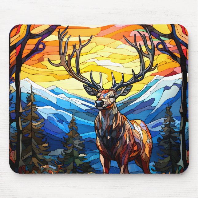 Glass Dee in einem Wald Mousepad (Vorne)