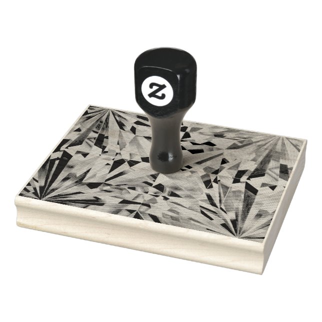 Glass Diamond 4" x 5" Briefmarke Gummistempel (Stempel)