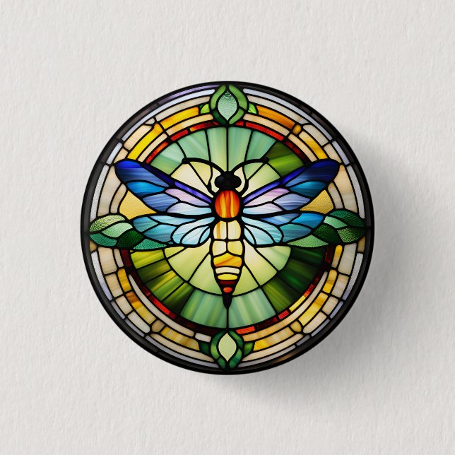 Glass Dragonfly Button (Vorderseite)