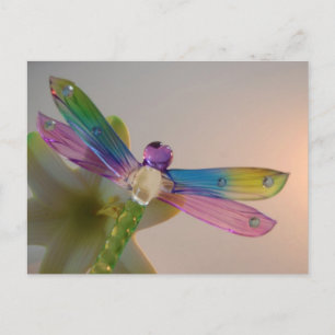 Glass Dragonfly Postkarte