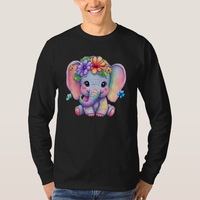 Glass Elephant Ladie Save Elephant Kindness Women T-Shirt (Vorderseite)